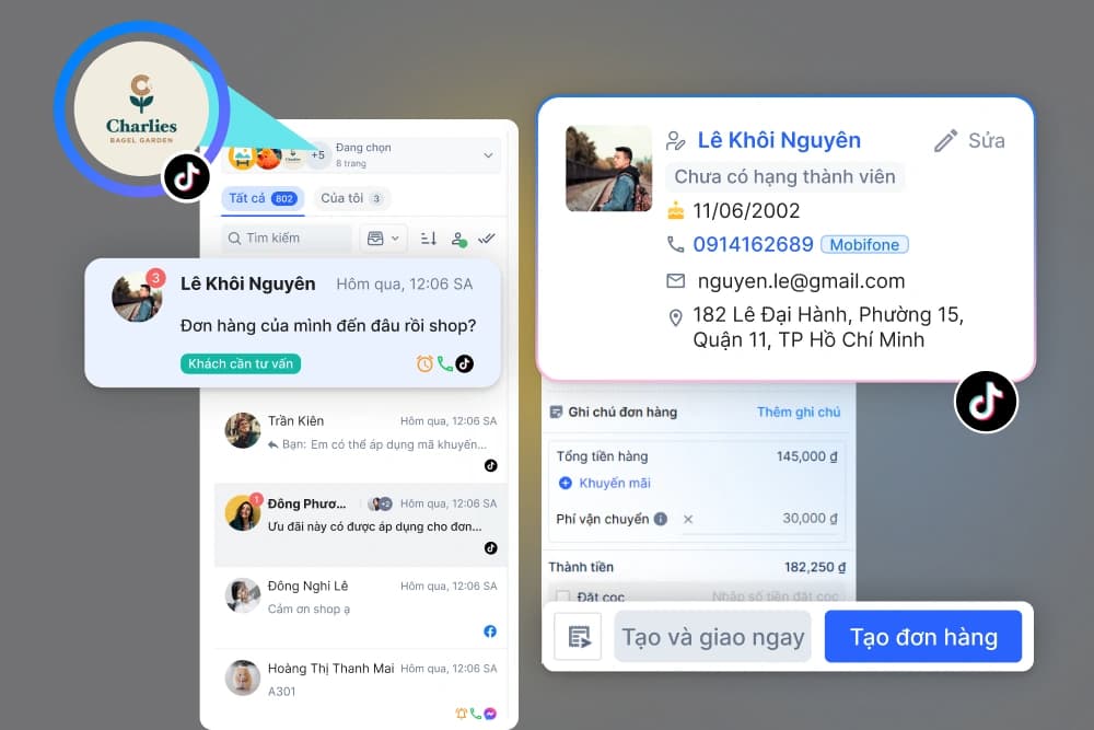 Quản lý tin nhắn kênh TikTok for Business