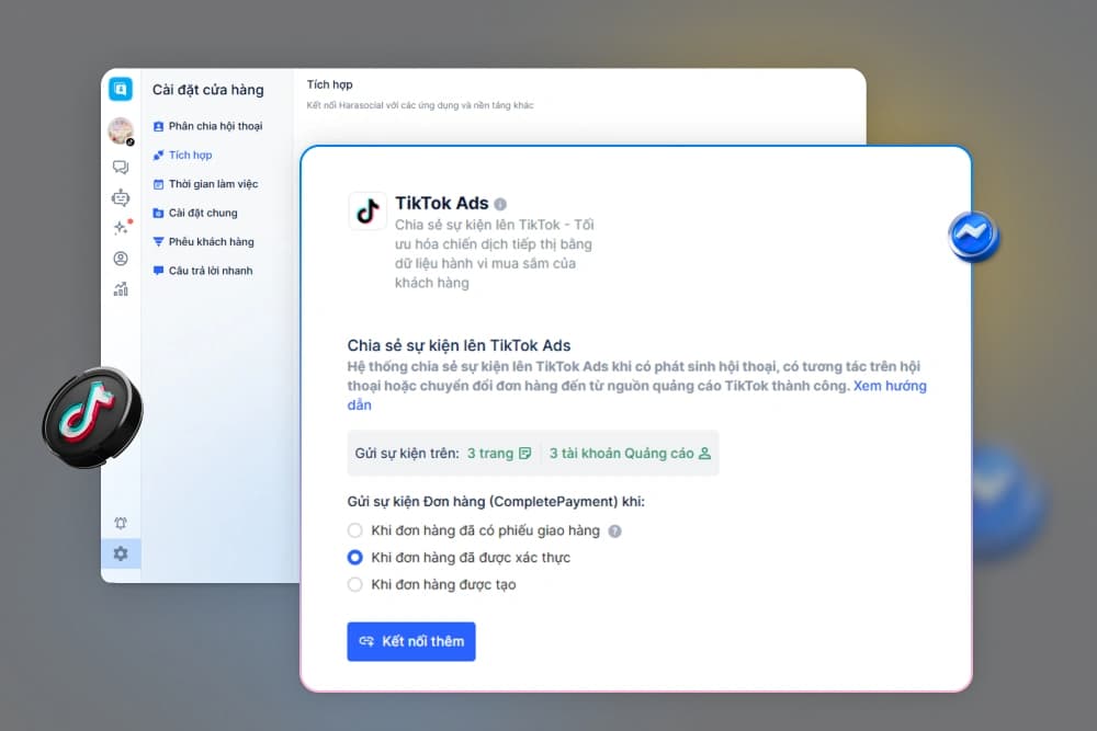 Gửi sự kiện chuyển đổi lên TikTok Ads