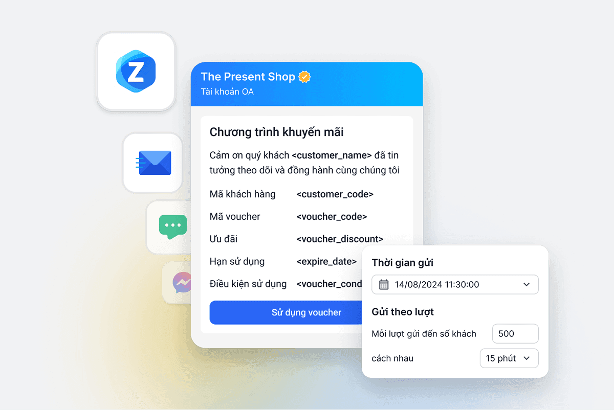 Gửi chiến dịch Broadcast đa kênh
